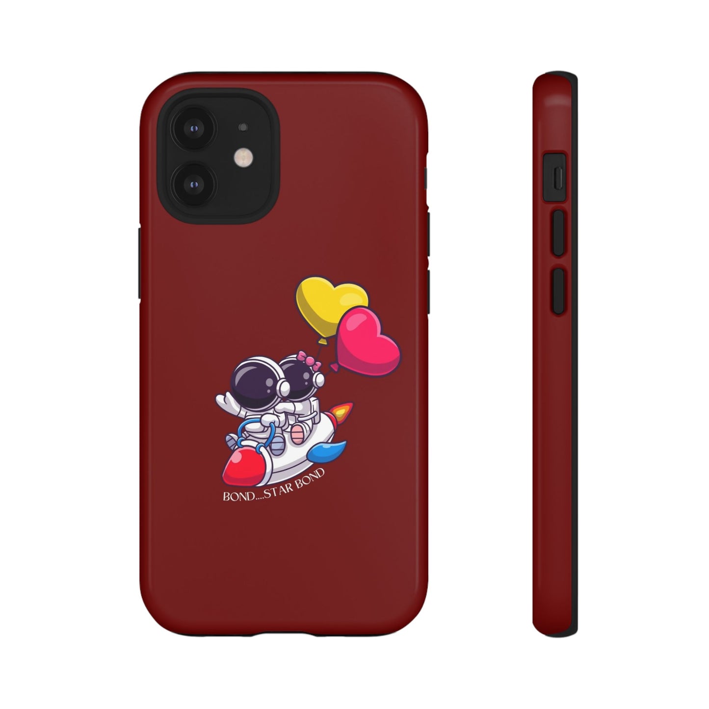 Cute Astronaut Phone Case - Love in Space Design for Couples