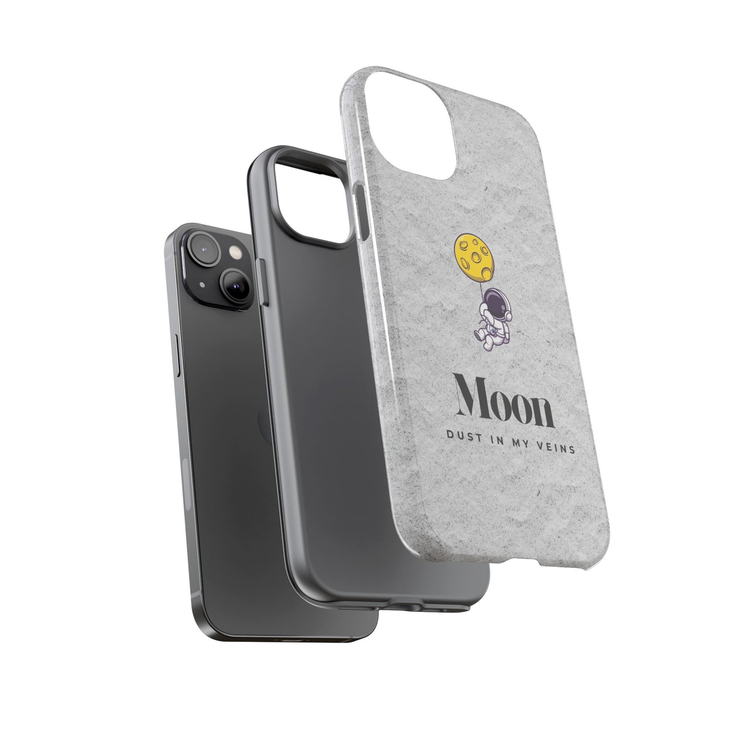 Astronaut Moon Phone Case - "Dust in My Veins" Durable Tough Case
