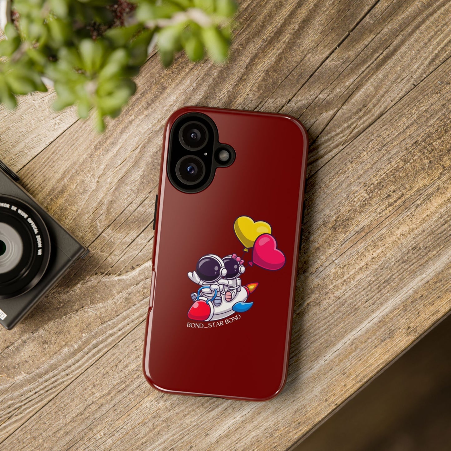 Cute Astronaut Phone Case - Love in Space Design for Couples