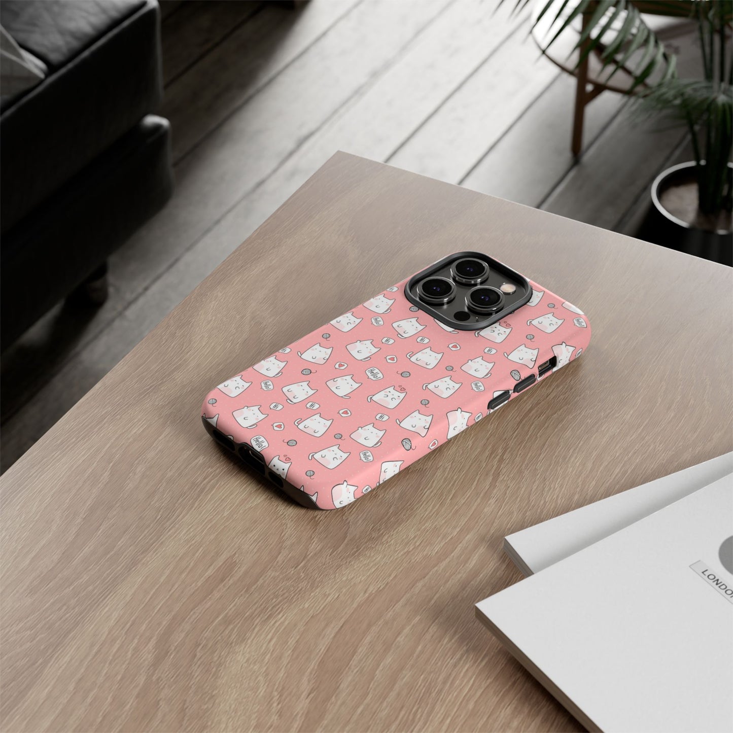 Tough Phone Case, Durable Glossy Cover, Trendy Stylish Design, Cute Protection for Smartphones