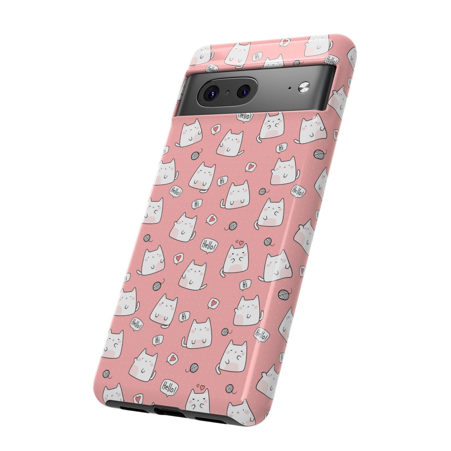 Tough Phone Case, Durable Glossy Cover, Trendy Stylish Design, Cute Protection for Smartphones