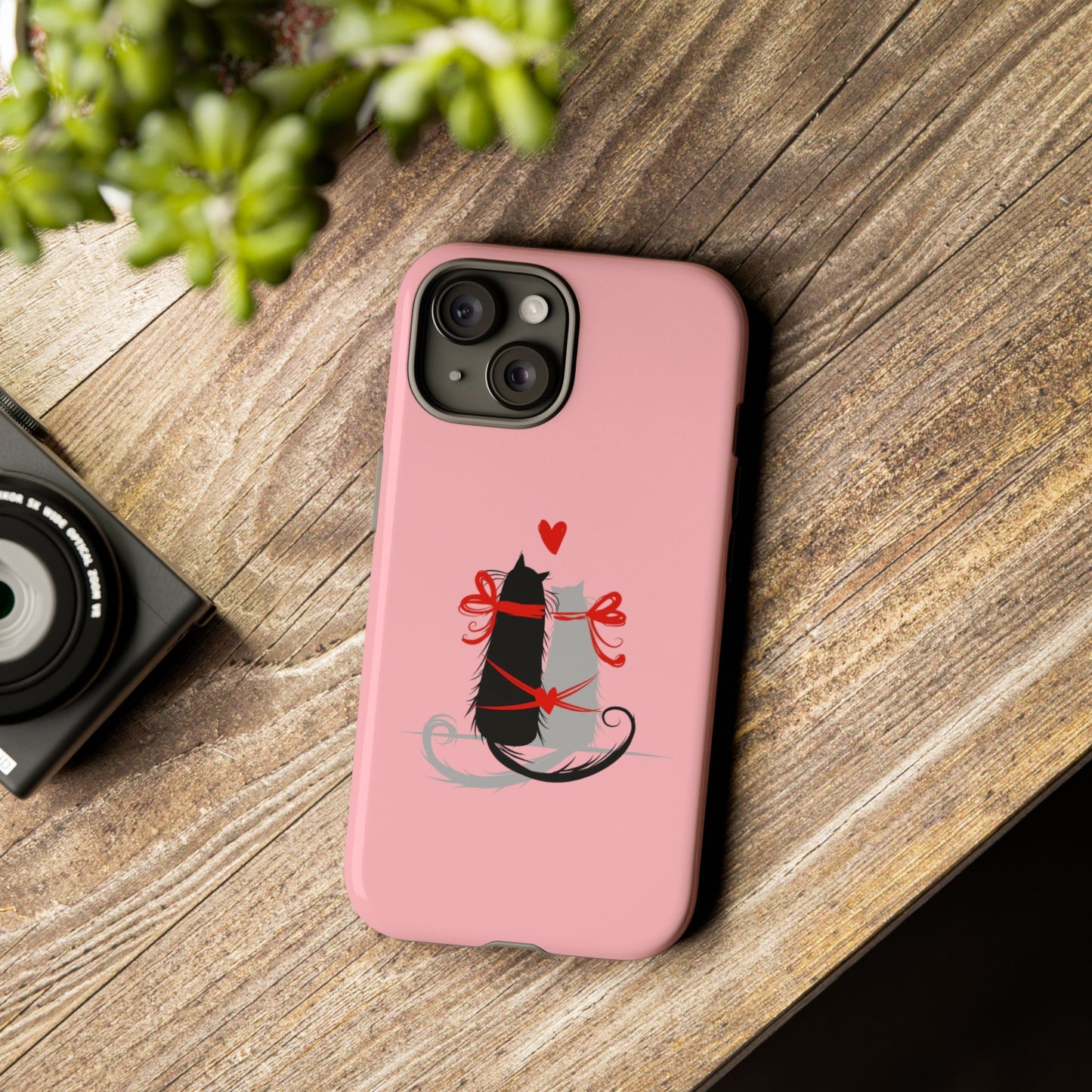 Cute Tough Phone Case, Trendy Glossy Finish, Durable and Fashionable, Stylish Everyday Cover, Smartphone Protection