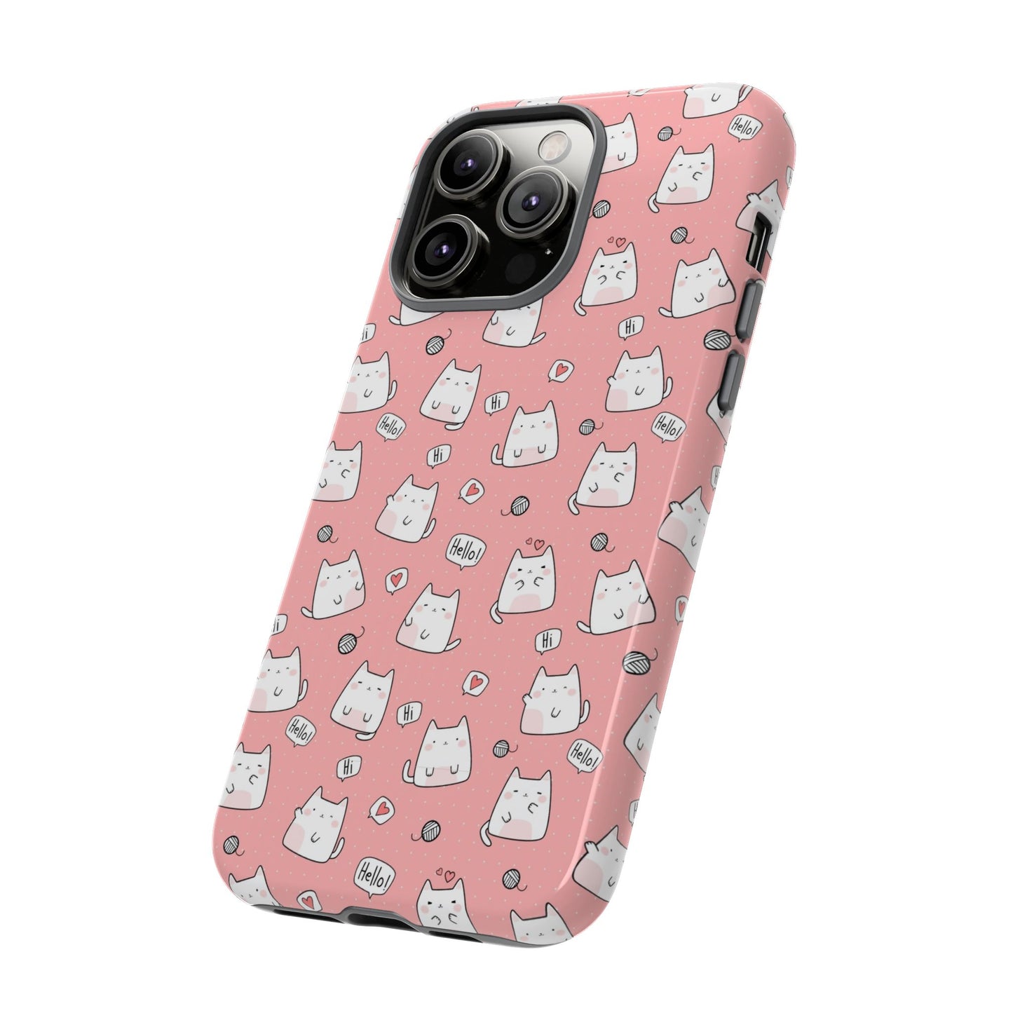 Tough Phone Case, Durable Glossy Cover, Trendy Stylish Design, Cute Protection for Smartphones