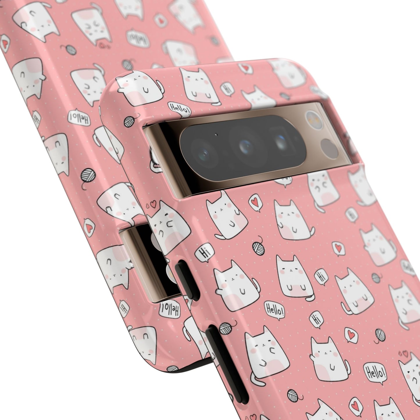Tough Phone Case, Durable Glossy Cover, Trendy Stylish Design, Cute Protection for Smartphones