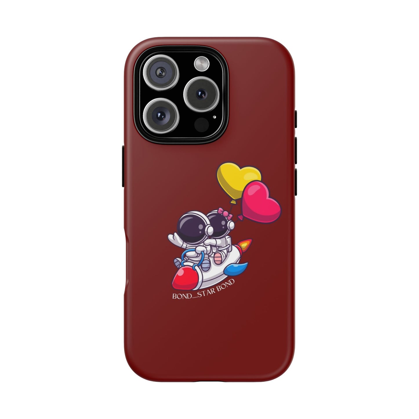 Cute Astronaut Phone Case - Love in Space Design for Couples
