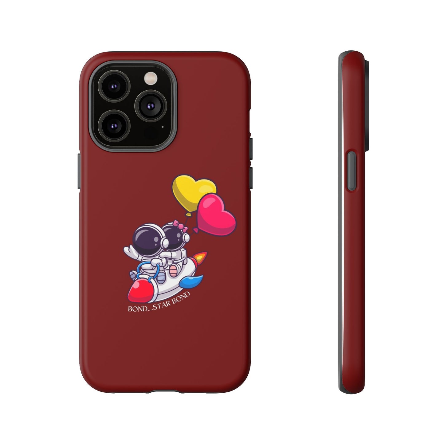Cute Astronaut Phone Case - Love in Space Design for Couples