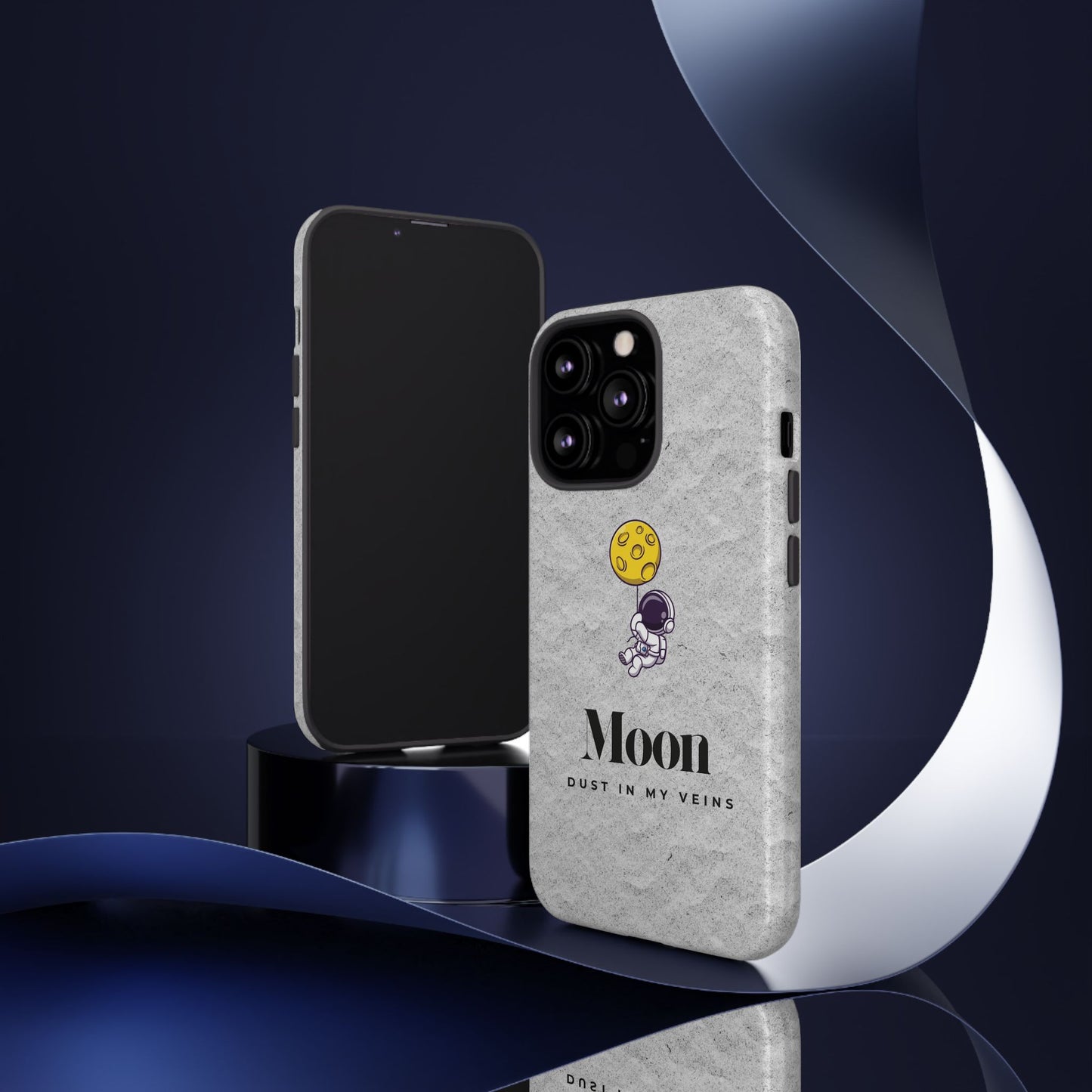 Astronaut Moon Phone Case - "Dust in My Veins" Durable Tough Case