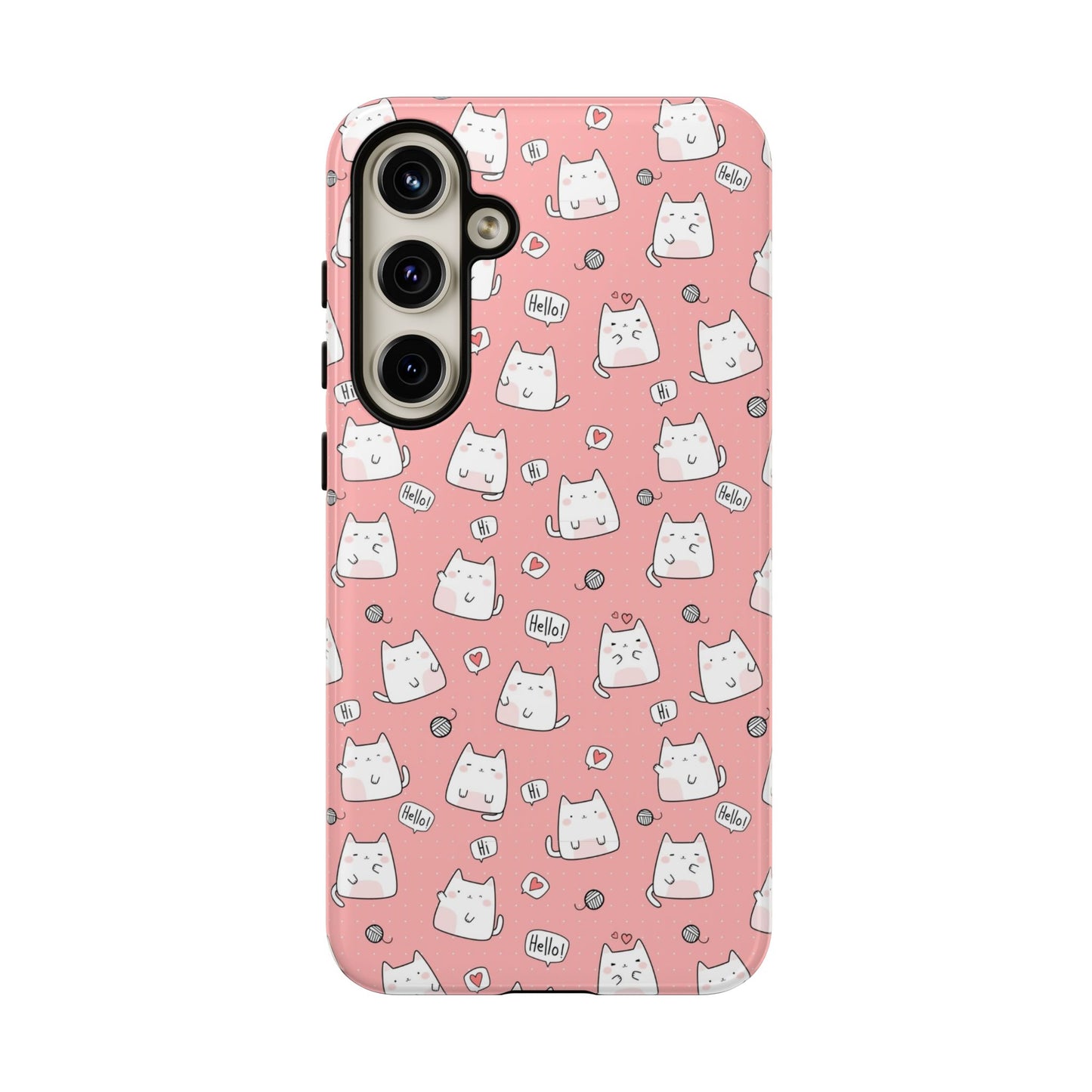 Tough Phone Case, Durable Glossy Cover, Trendy Stylish Design, Cute Protection for Smartphones