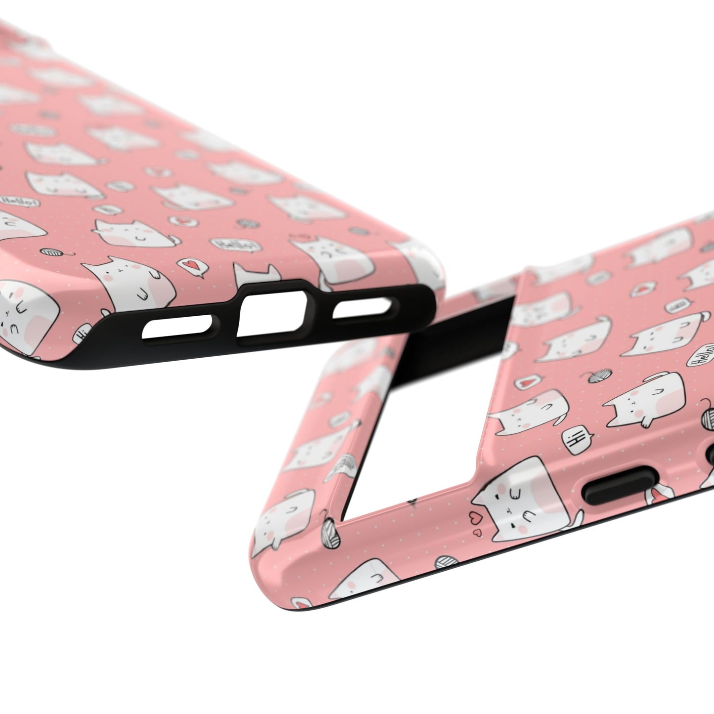 Tough Phone Case, Durable Glossy Cover, Trendy Stylish Design, Cute Protection for Smartphones