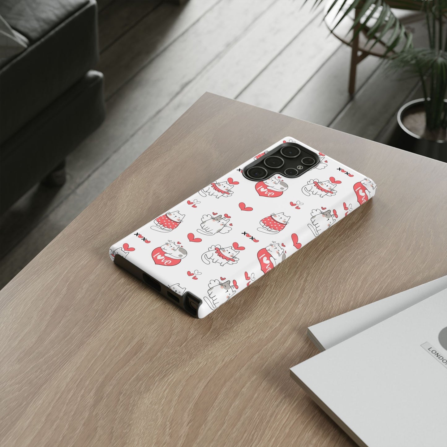 Durable Tough Phone Case, Trendy Glossy Cover, Stylish Cute Design, Perfect for Smartphone Protection