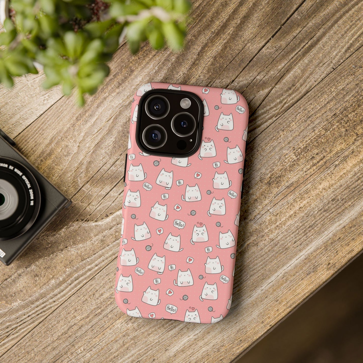 Tough Phone Case, Durable Glossy Cover, Trendy Stylish Design, Cute Protection for Smartphones