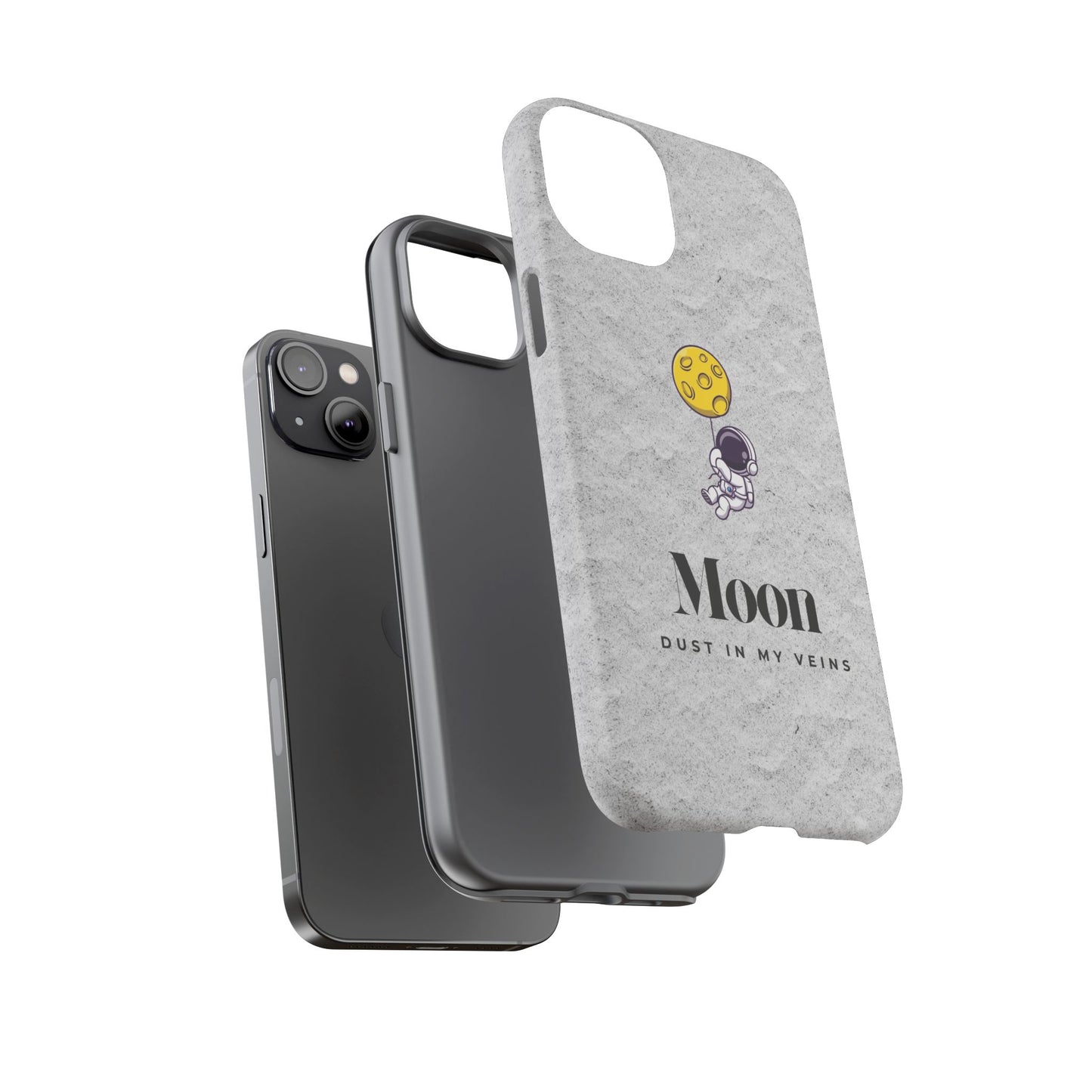 Astronaut Moon Phone Case - "Dust in My Veins" Durable Tough Case
