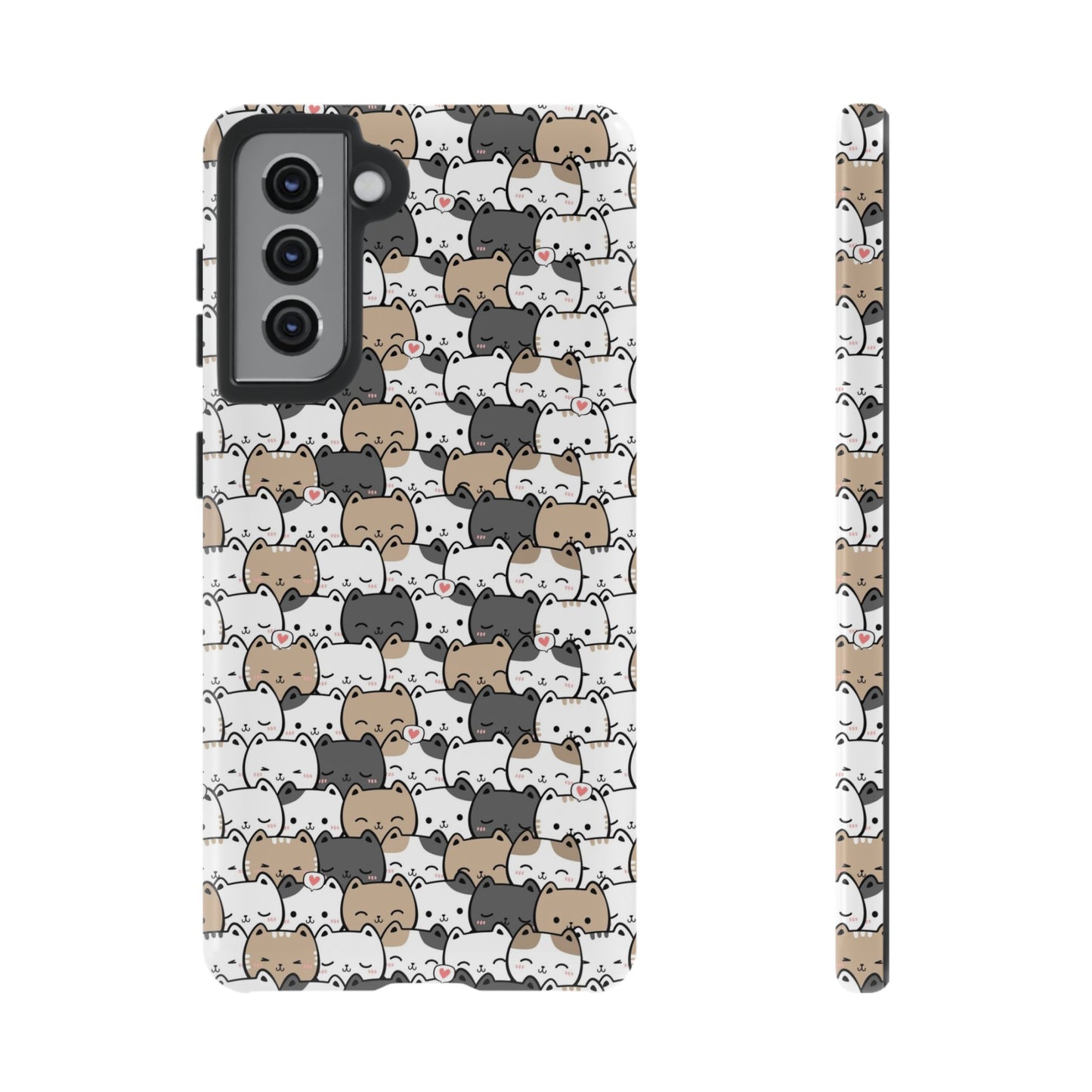 Tough Phone Case, Glossy Cute Finish, Durable and Stylish Design, Trendy Smartphone Protection