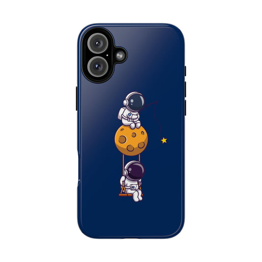 Astronaut Adventure Phone Case - Galaxy Design with Space Explorers