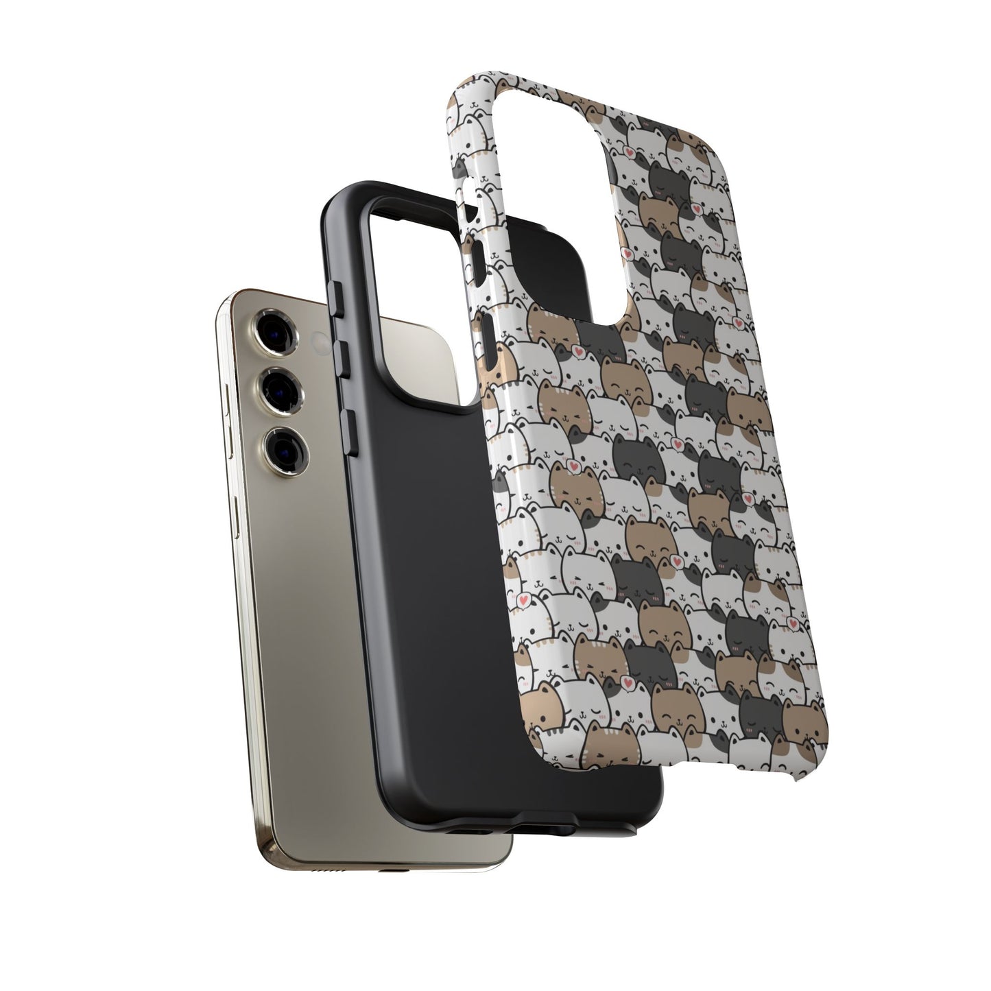 Tough Phone Case, Glossy Cute Finish, Durable and Stylish Design, Trendy Smartphone Protection