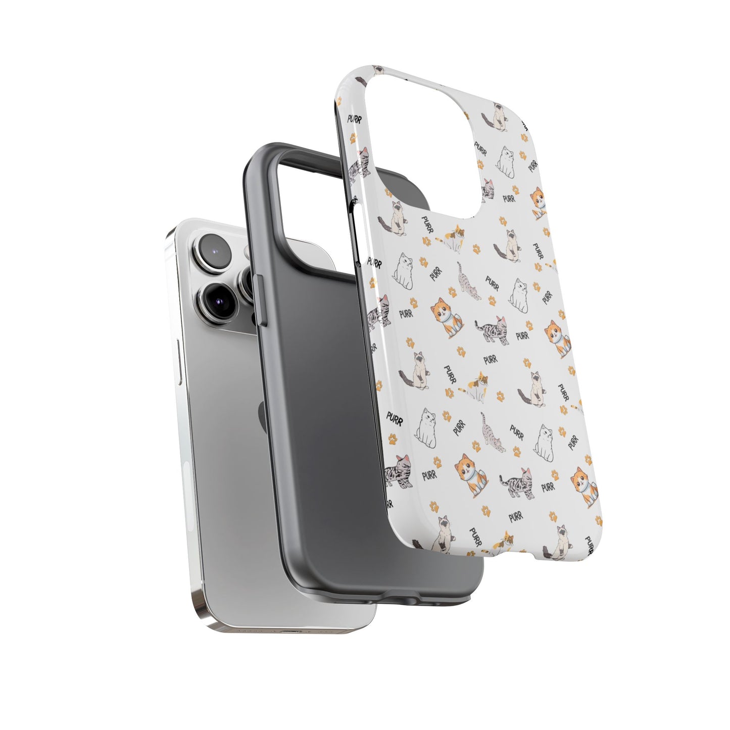 Tough Phone Case, Glossy Finish, Trendy and Cute, Durable Smartphone Protection for Daily Us