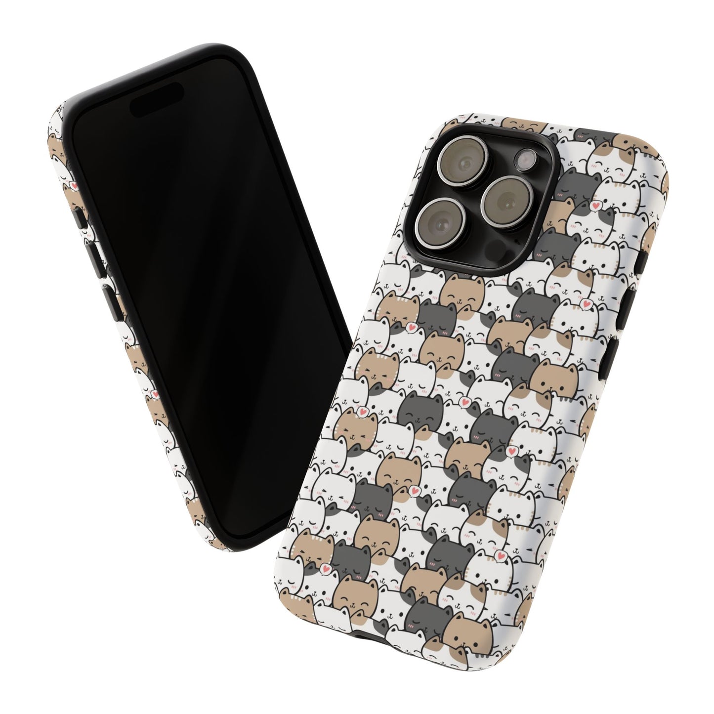 Tough Phone Case, Glossy Cute Finish, Durable and Stylish Design, Trendy Smartphone Protection