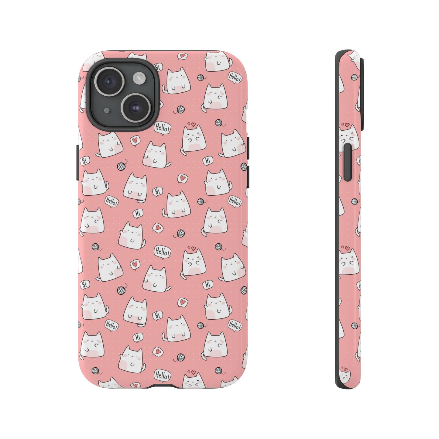 Tough Phone Case, Durable Glossy Cover, Trendy Stylish Design, Cute Protection for Smartphones