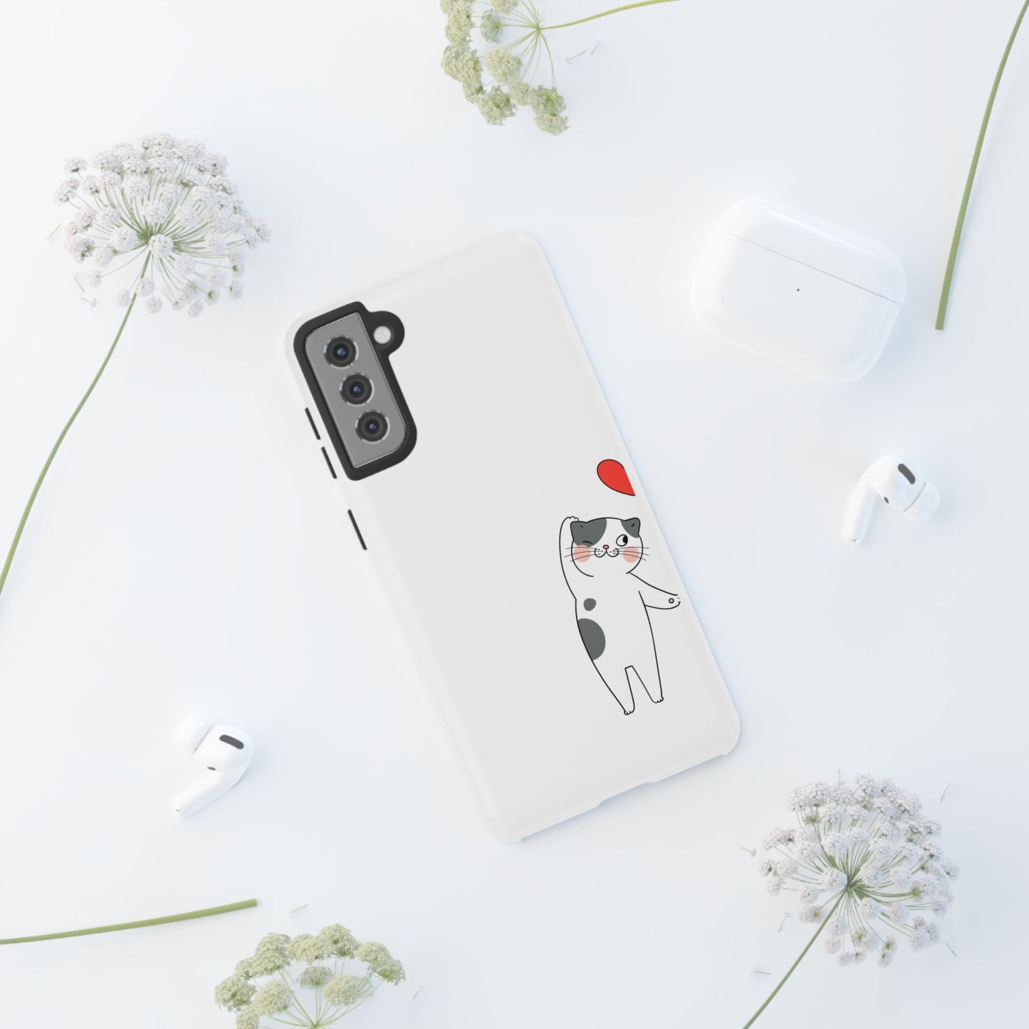 Tough Phone Case, Durable and Trendy Glossy Finish, Cute Stylish Design, Everyday Smartphone Protection