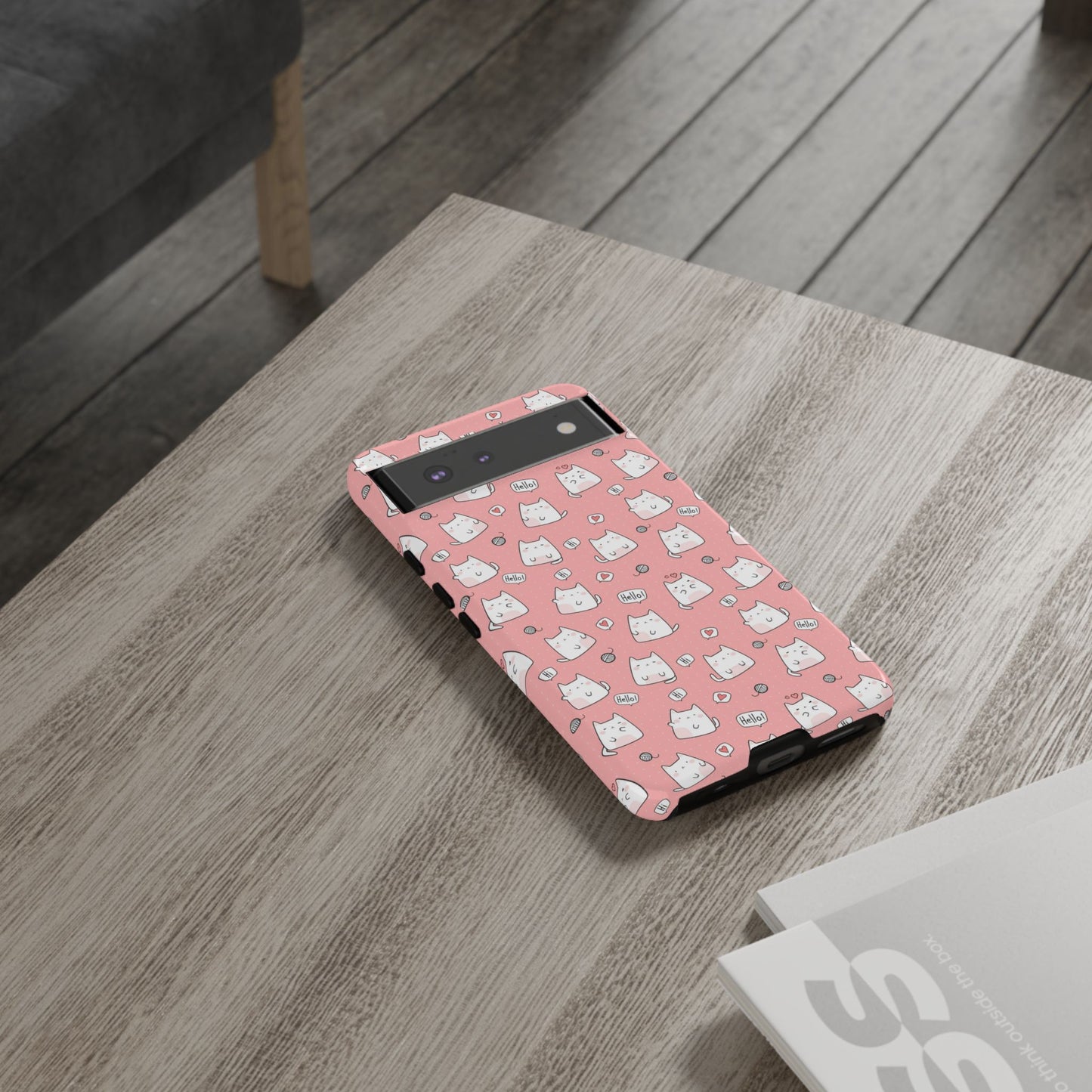 Tough Phone Case, Durable Glossy Cover, Trendy Stylish Design, Cute Protection for Smartphones