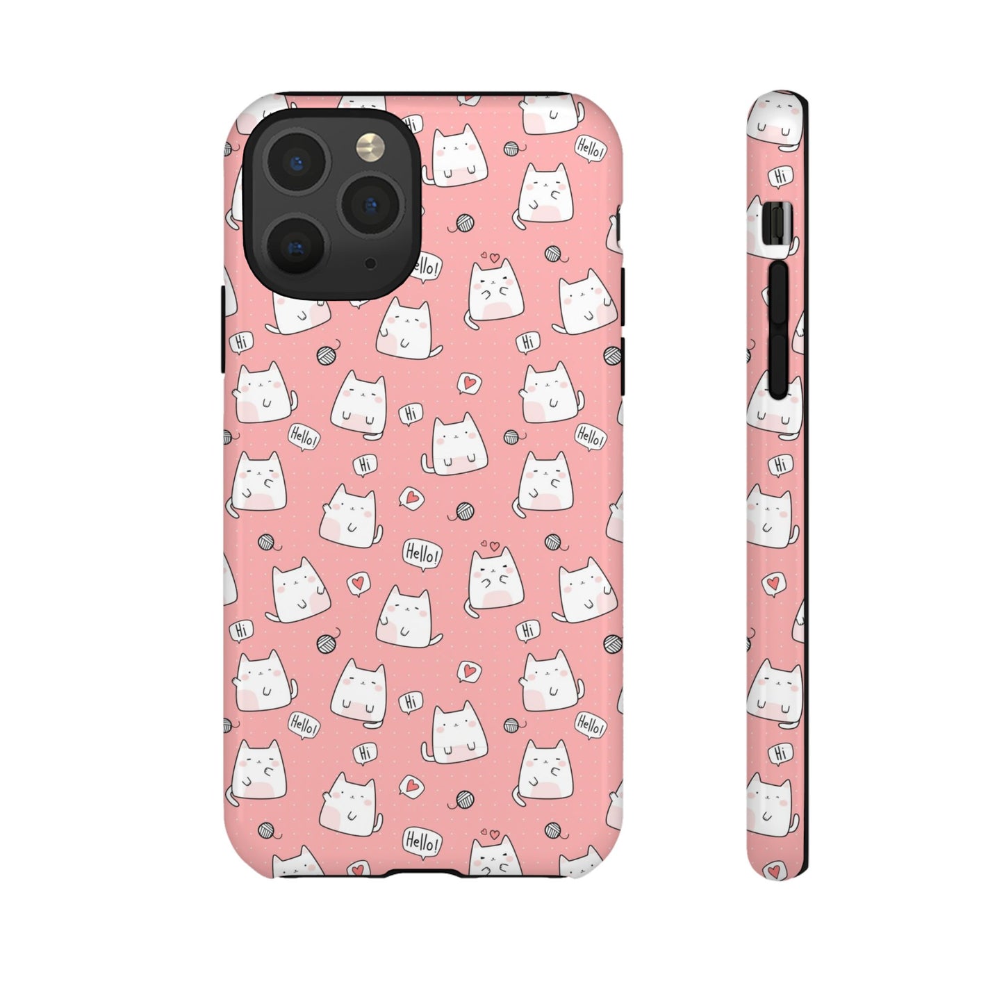Tough Phone Case, Durable Glossy Cover, Trendy Stylish Design, Cute Protection for Smartphones