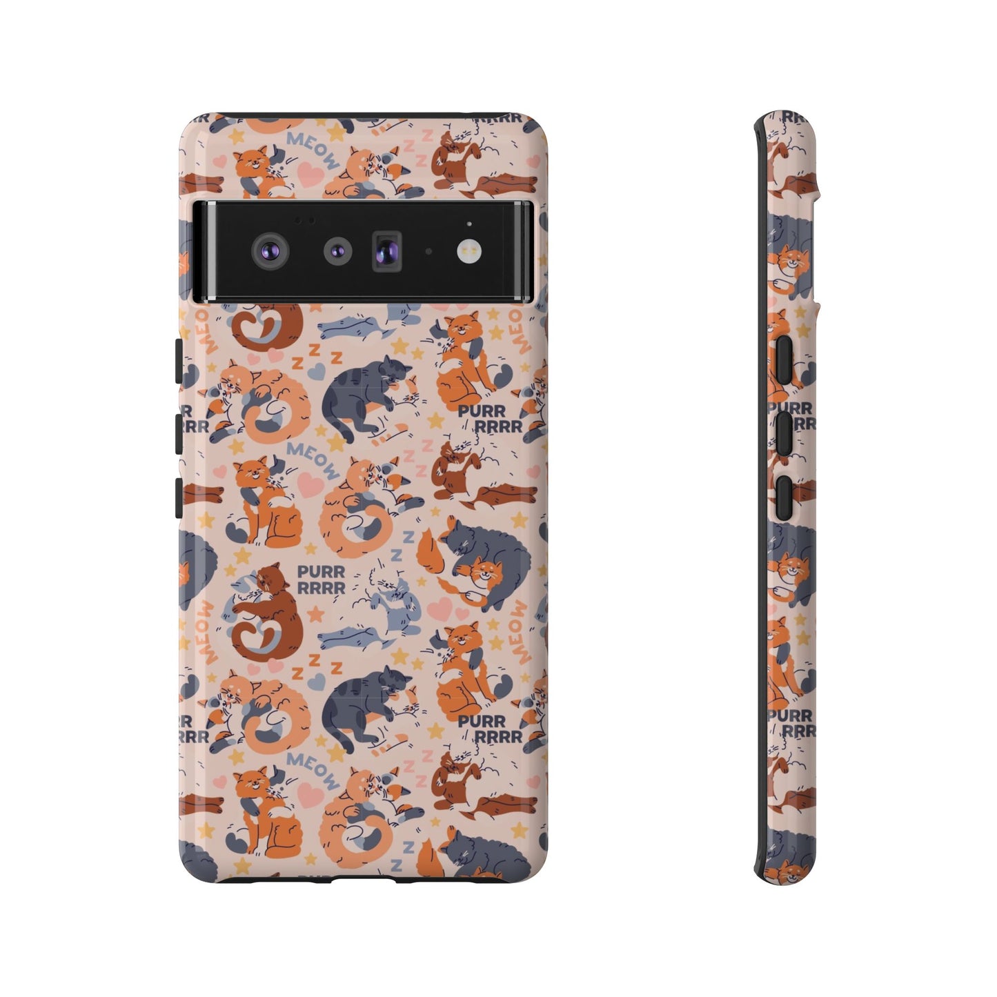 Durable Tough Phone Case, Trendy Cute Glossy Design, Stylish Smartphone Protection for Everyday Use
