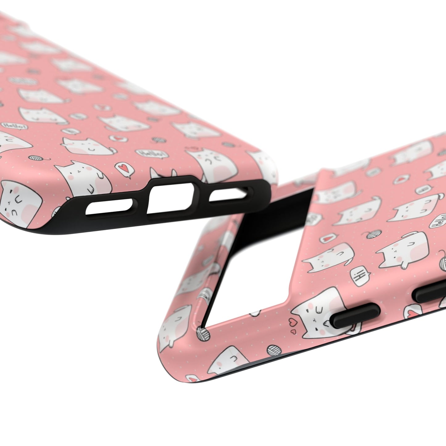 Tough Phone Case, Durable Glossy Cover, Trendy Stylish Design, Cute Protection for Smartphones
