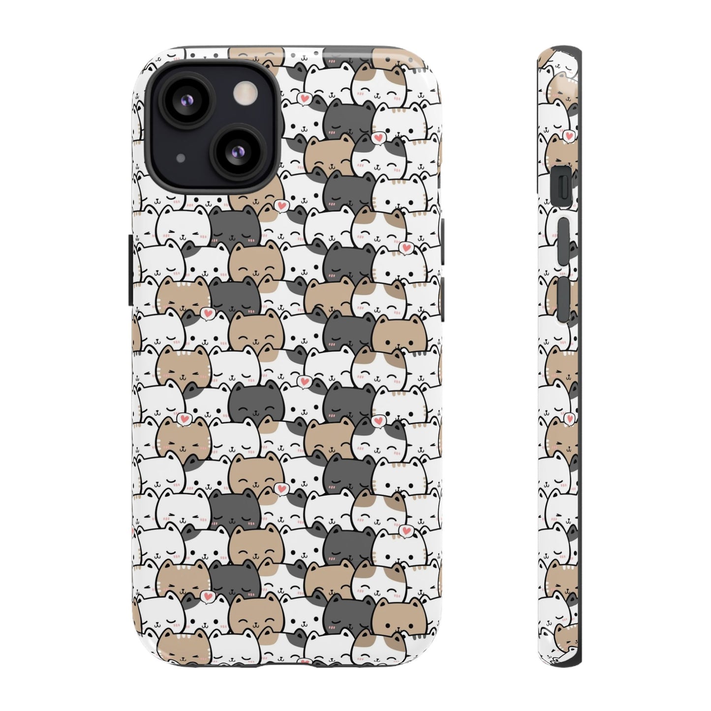 Tough Phone Case, Glossy Cute Finish, Durable and Stylish Design, Trendy Smartphone Protection