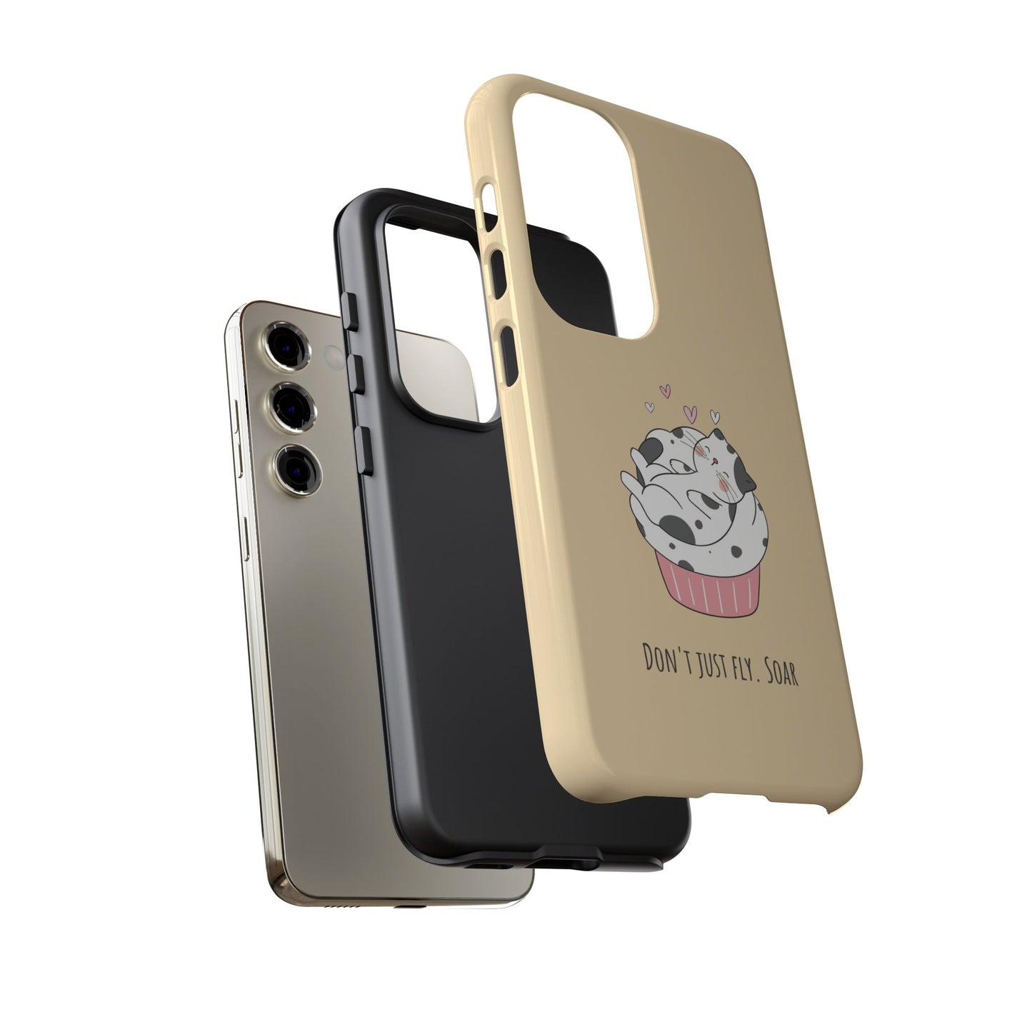 Tough Phone Case, Glossy Cute Design, Durable and Stylish, Trendy Smartphone Cover for Daily Use