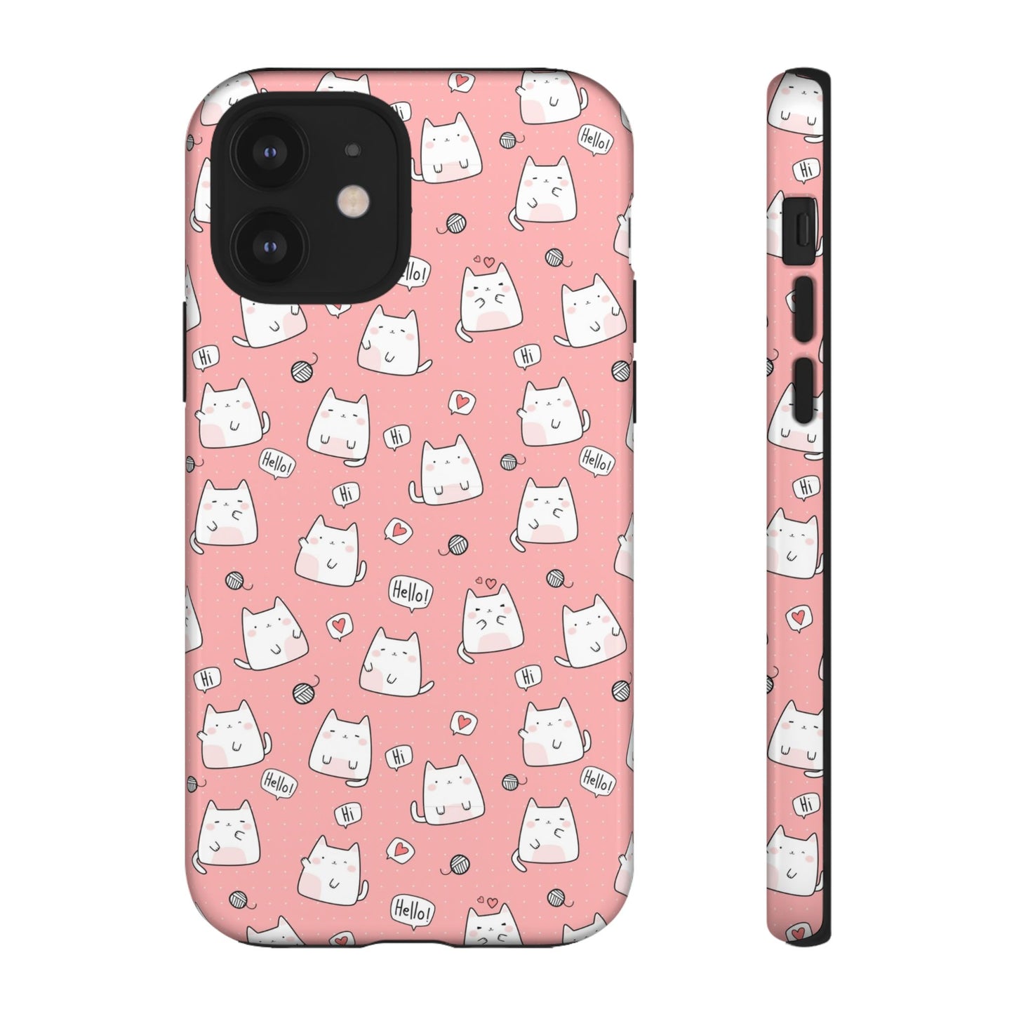 Tough Phone Case, Durable Glossy Cover, Trendy Stylish Design, Cute Protection for Smartphones