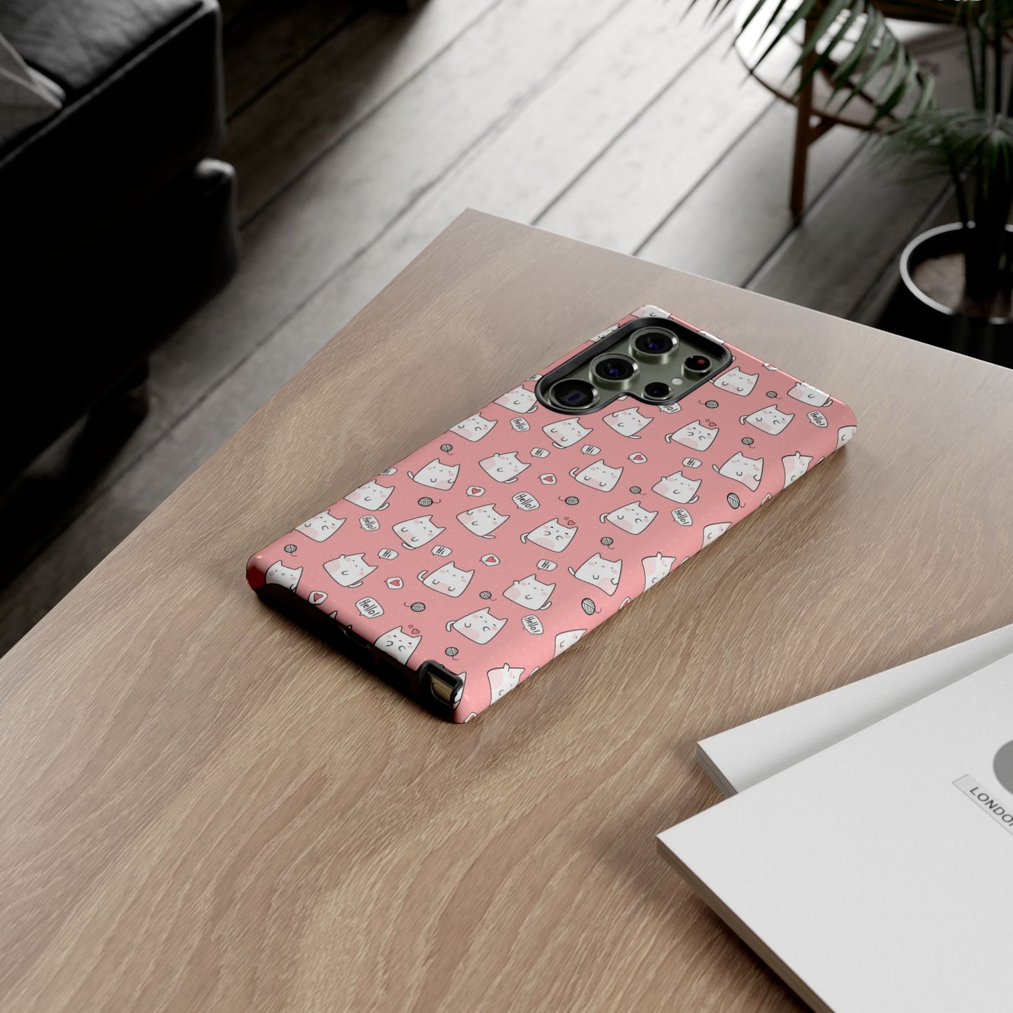 Tough Phone Case, Durable Glossy Cover, Trendy Stylish Design, Cute Protection for Smartphones