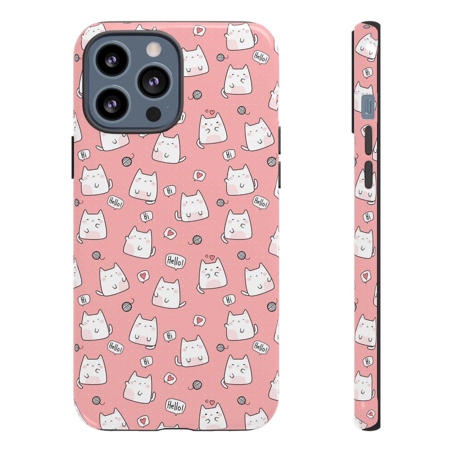 Tough Phone Case, Durable Glossy Cover, Trendy Stylish Design, Cute Protection for Smartphones