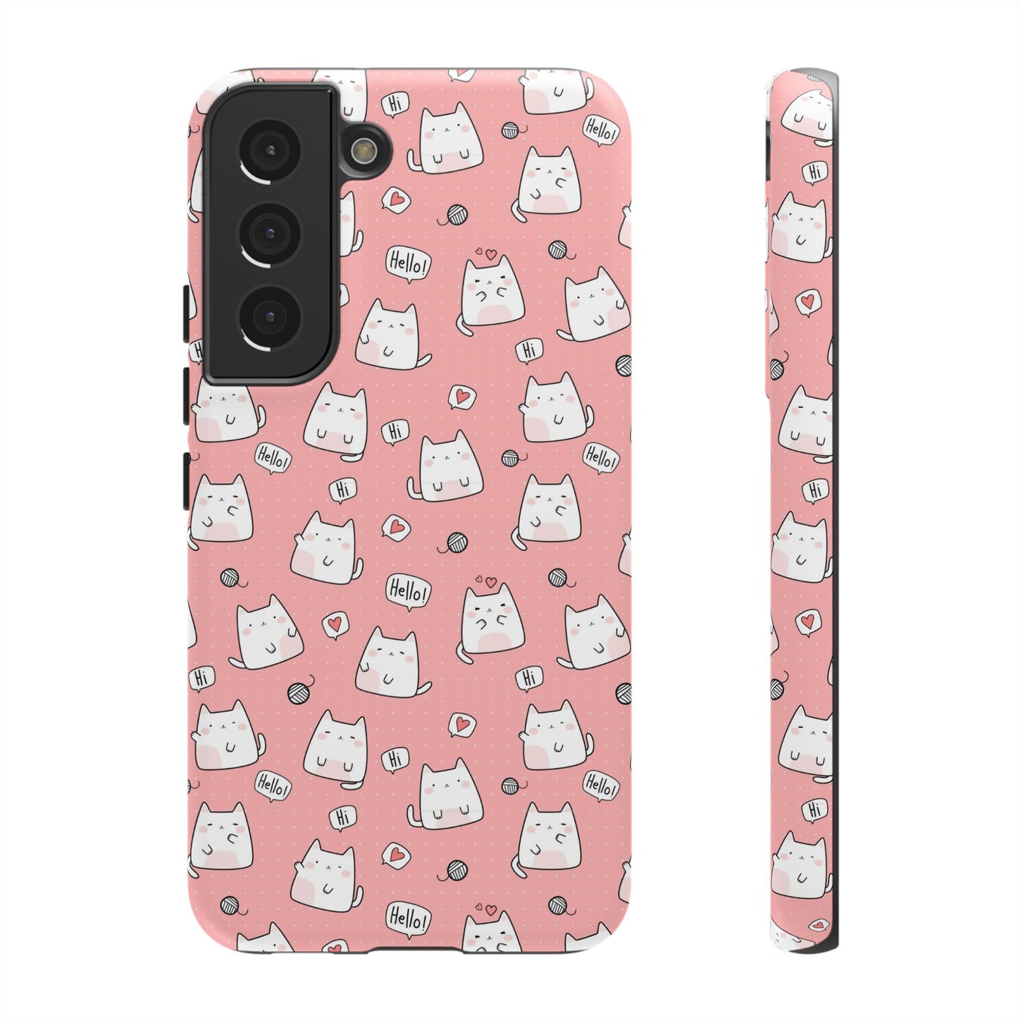 Tough Phone Case, Durable Glossy Cover, Trendy Stylish Design, Cute Protection for Smartphones