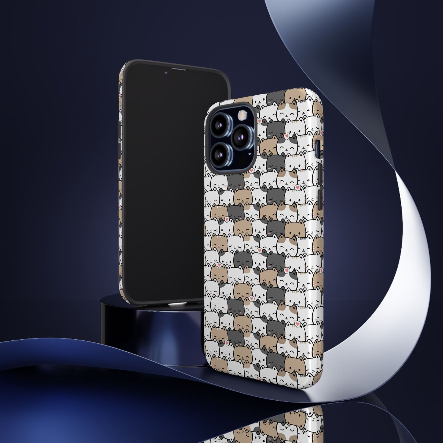 Tough Phone Case, Glossy Cute Finish, Durable and Stylish Design, Trendy Smartphone Protection