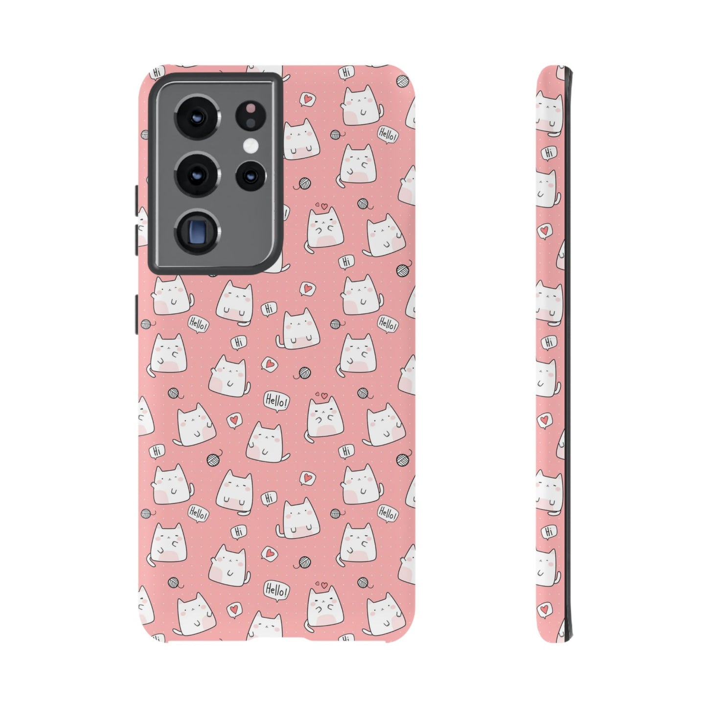 Tough Phone Case, Durable Glossy Cover, Trendy Stylish Design, Cute Protection for Smartphones