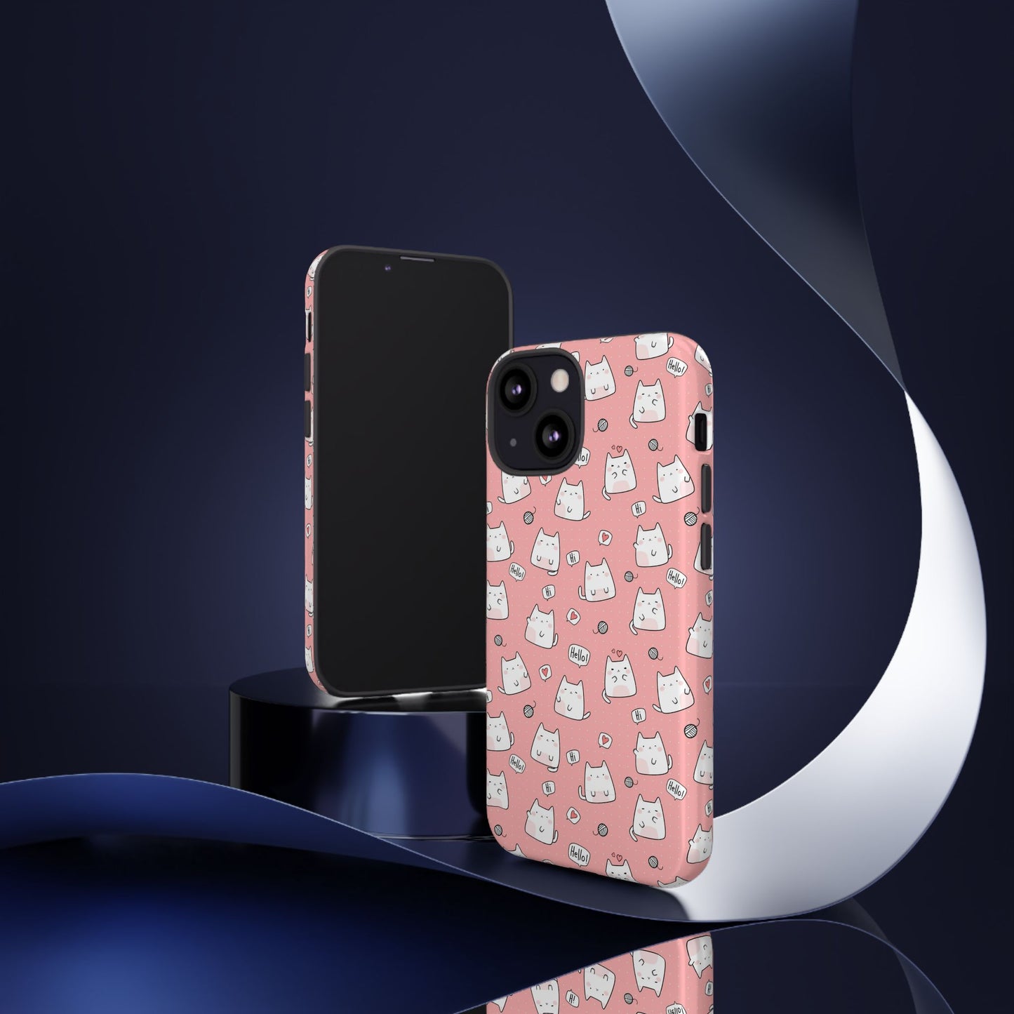 Tough Phone Case, Durable Glossy Cover, Trendy Stylish Design, Cute Protection for Smartphones