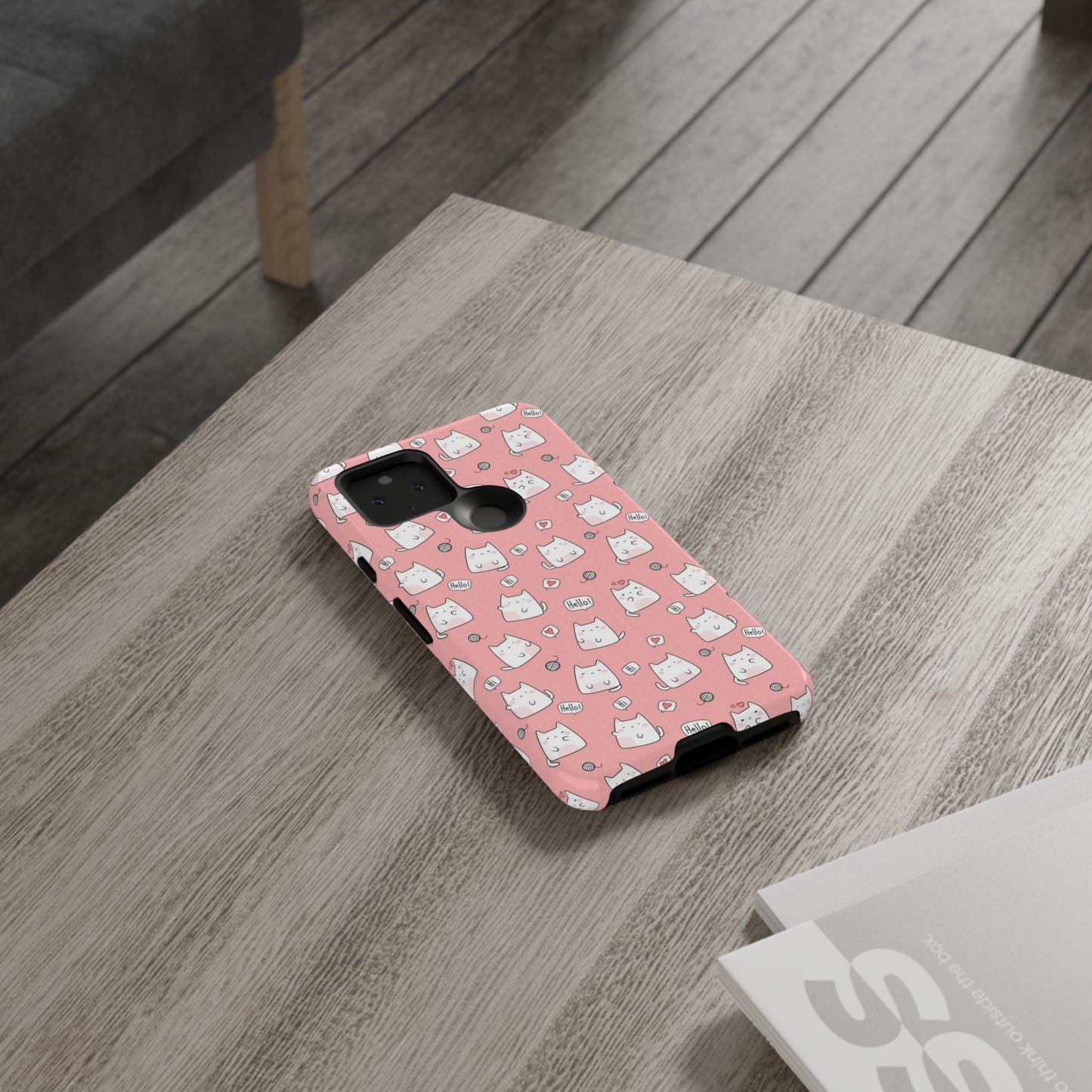 Tough Phone Case, Durable Glossy Cover, Trendy Stylish Design, Cute Protection for Smartphones