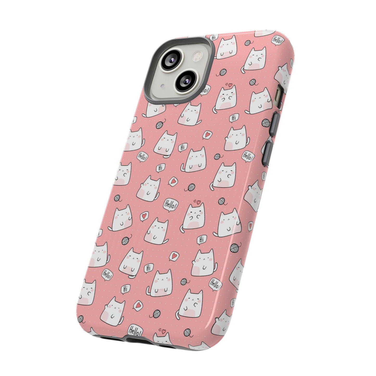 Tough Phone Case, Durable Glossy Cover, Trendy Stylish Design, Cute Protection for Smartphones