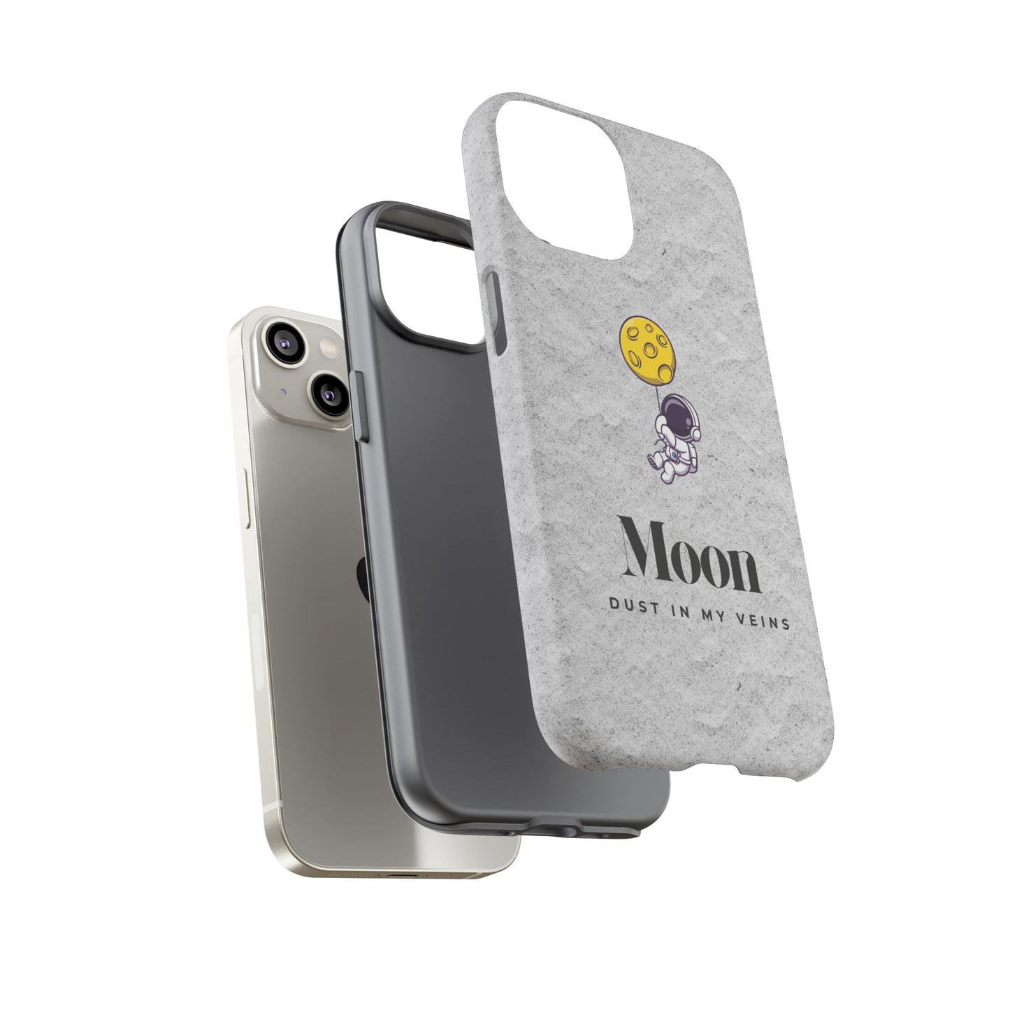 Astronaut Moon Phone Case - "Dust in My Veins" Durable Tough Case