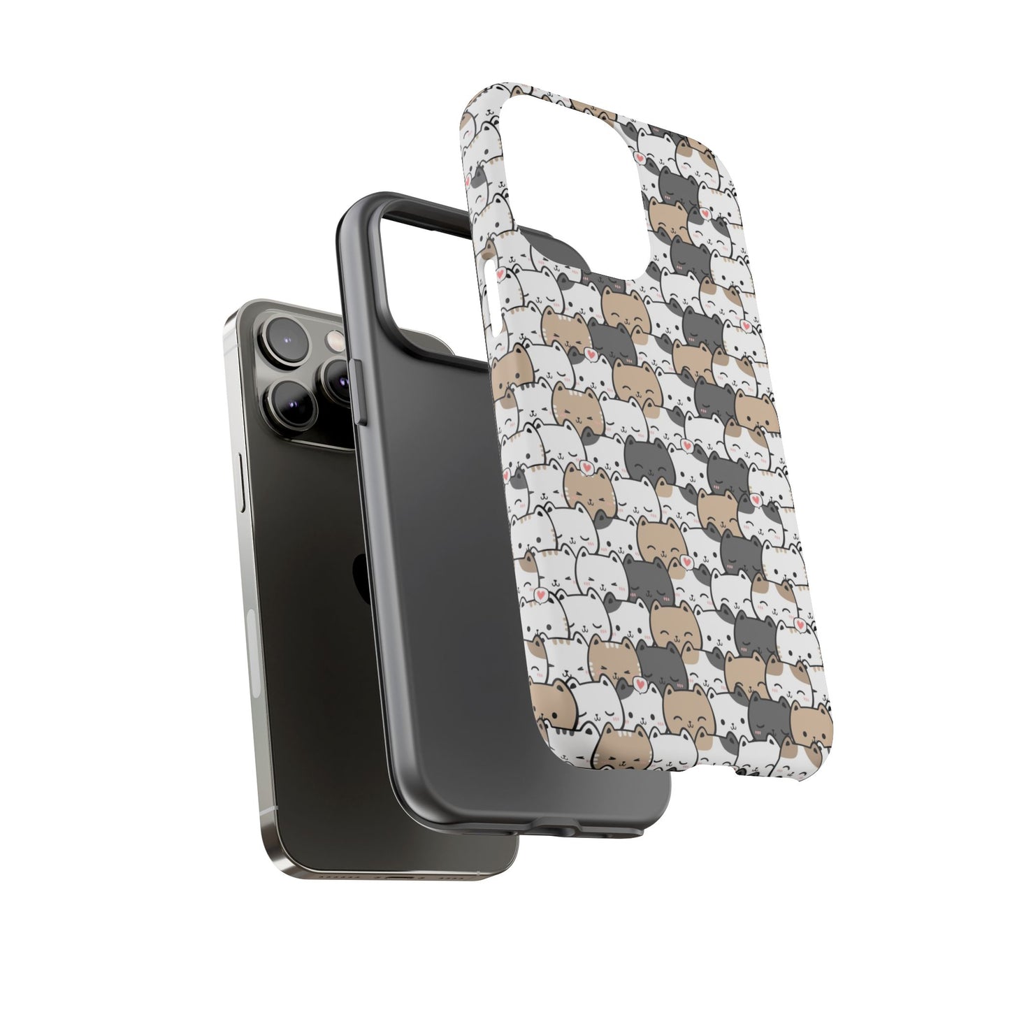 Tough Phone Case, Glossy Cute Finish, Durable and Stylish Design, Trendy Smartphone Protection