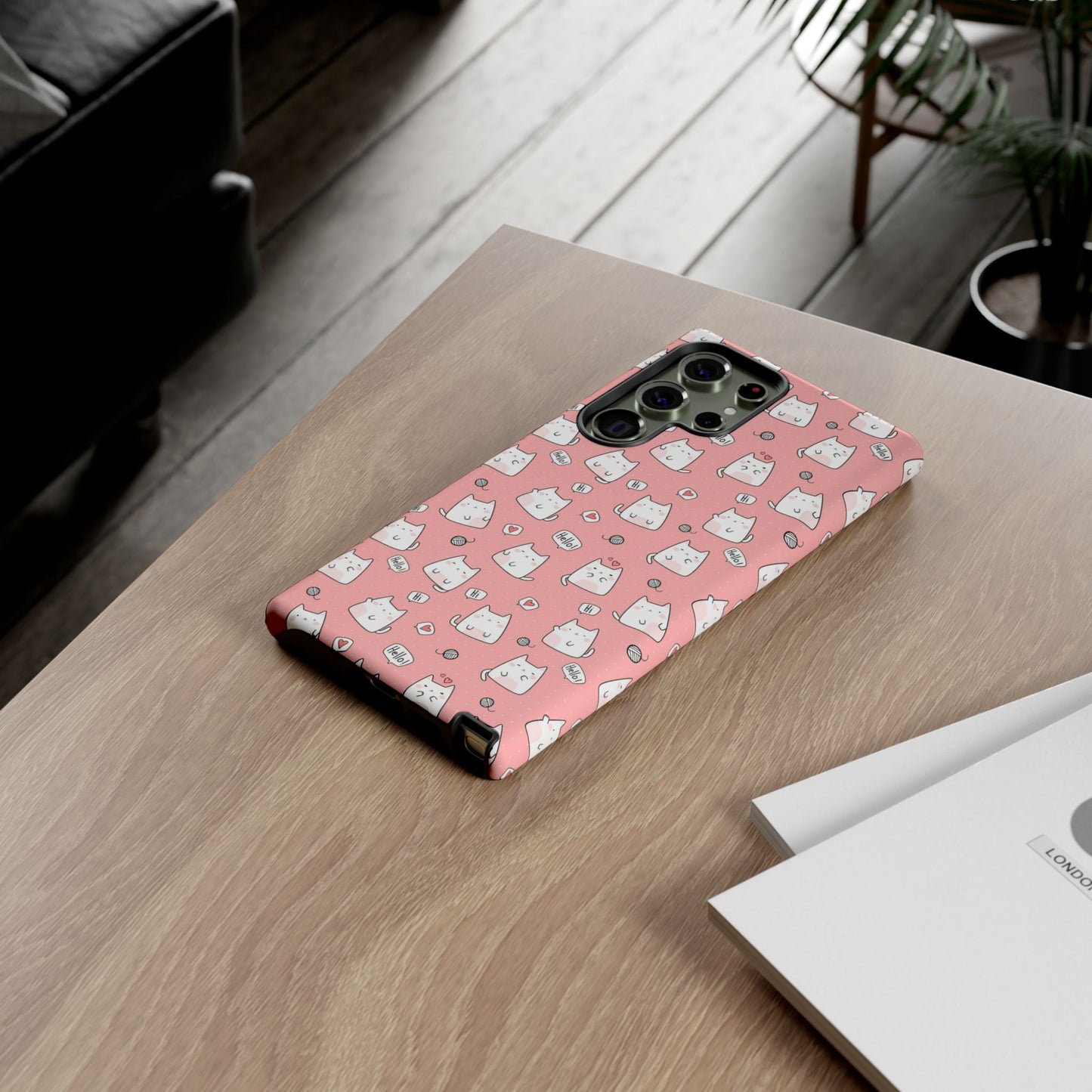 Tough Phone Case, Durable Glossy Cover, Trendy Stylish Design, Cute Protection for Smartphones