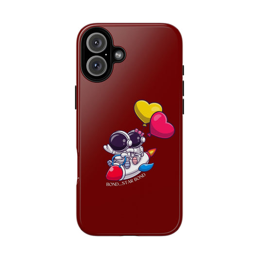 Cute Astronaut Phone Case - Love in Space Design for Couples