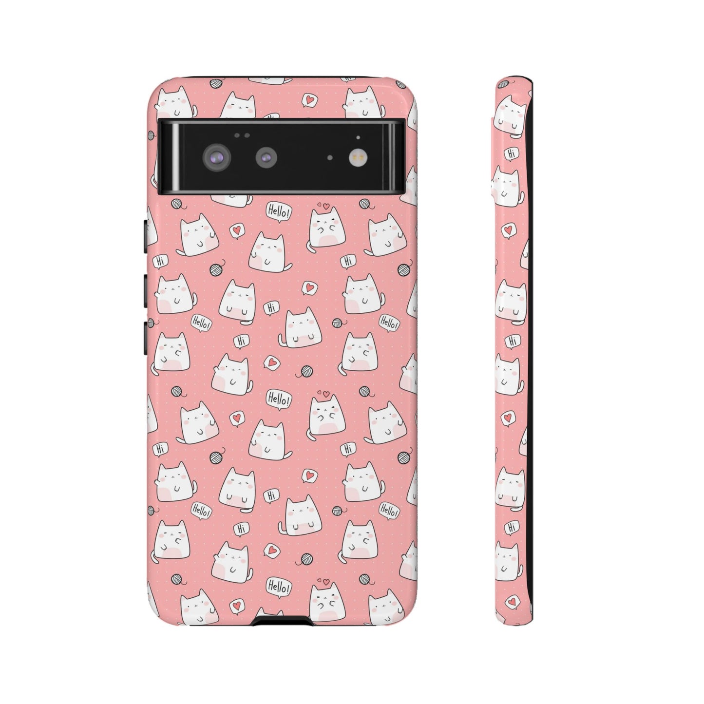 Tough Phone Case, Durable Glossy Cover, Trendy Stylish Design, Cute Protection for Smartphones