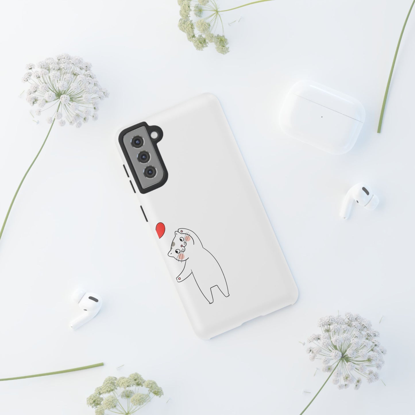Tough Phone Case, Cute and Stylish Design, Durable Glossy Finish, Trendy Smartphone Protection for Daily Use